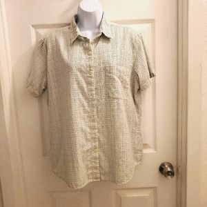 Columbia shirt button front s/s